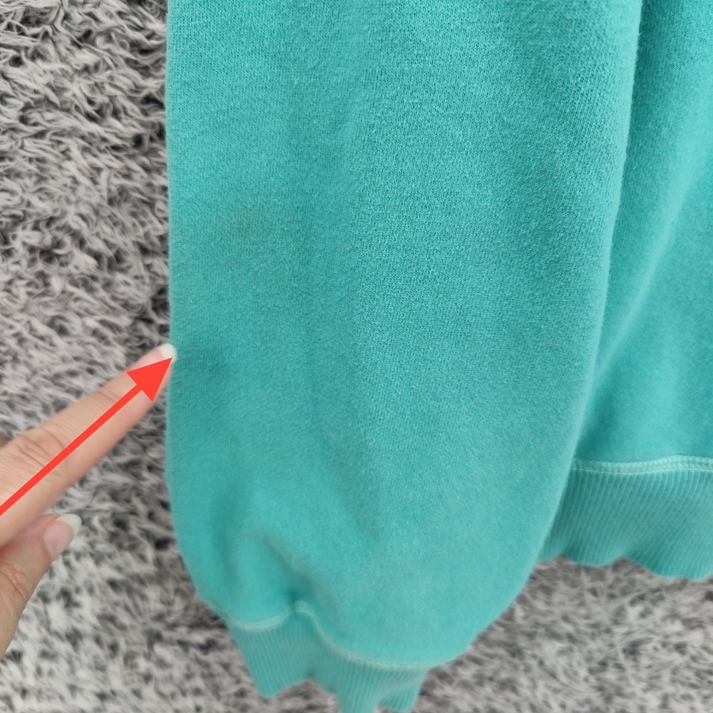 Life is Good Women Gorpcore Granola Zip Hoodie XXL Teal Relaxed Fit Fleece Logo - Picture 8 of 16